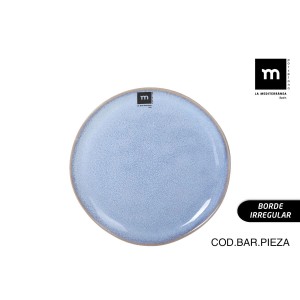 Flat Plate La Mediterránea Macarella blue Ø 20,5 cm (24 Units) |  P...