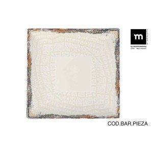 Assiette plate La Mediterránea Albus 24 x 24 x 2 cm (6 Unités) |  A...