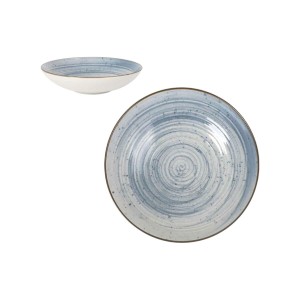 Deep Plate La Mediterránea Swirl Ø 21 cm (12 Units) |  Plates, plat...