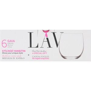 Gläserset LAV Gaia 415 ml 6 Stücke (8 Stück) |  Gläser und Krüge   ...