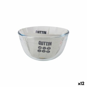 Bowl La Mediterránea Quttin Glass 1,1 L 17 x 17 x 10 cm (12 Units) ...