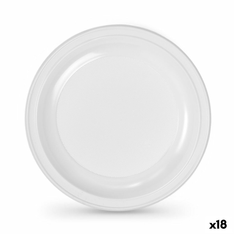 Geschirr-Set Algon Kunststoff 22 cm 22 x 22 x 1,5 cm 10 Stücke (18 ...