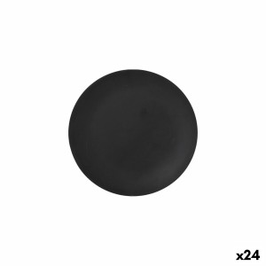 Assiette à dessert La Mediterránea Noir 20 cm (24 Unités) |  Assiet...