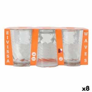 Set of glasses La Mediterránea Waves 6 Pieces (8 Units) |  Glasses,...