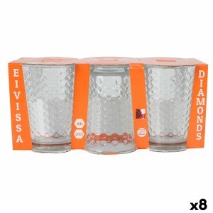 Set of glasses La Mediterránea Diamonds 6 Pieces (8 Units) |  Glass...