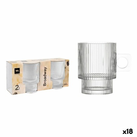 Piece Coffee Cup Set La Mediterránea Broadway 2 Pieces (18 Units) |...