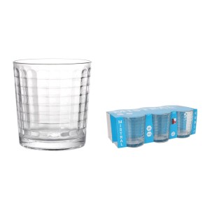 Set of glasses La Mediterránea Mistral cubic 6 Pieces (12 Units) | ...