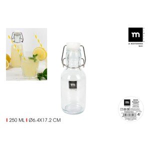 Glass Bottle La Mediterránea Glass 250 ml (24 Units) |  Glasses, cu...