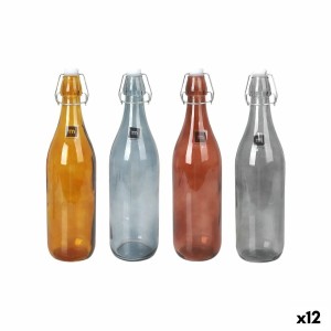 Glass Bottle La Mediterránea Dark goethe 1 L (12 Units) |  Glasses,...