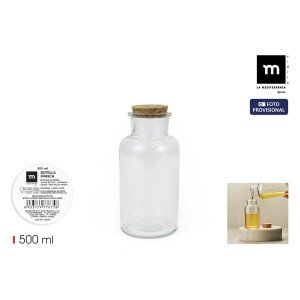 Glass Bottle La Mediterránea 500 ml 0,5 L (16 Units) |  Glasses, cu...