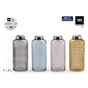 Glas-Flasche La Mediterránea Glas 1,8 L (8 Stück) |  Gläser und Krü...
