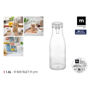 Glas-Flasche La Mediterránea Glas 1,5 L (6 Stück) |  Gläser und Krü...