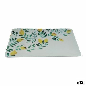 Plateau apéritif La Mediterránea Citron 25 x 15 x 2 cm (12 Unités) ...
