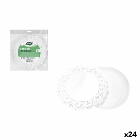Snack tray Algon Circular 20 cm 3 Pieces (24 Units) |  Plates, plat...