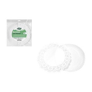Plateau apéritif Algon Rond 20 cm 3 Pièces (24 Unités) |  Assiettes...