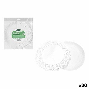 Tablett für Snacks Algon rund 30 cm (30 Stück) |  Geschirr, Tablett...