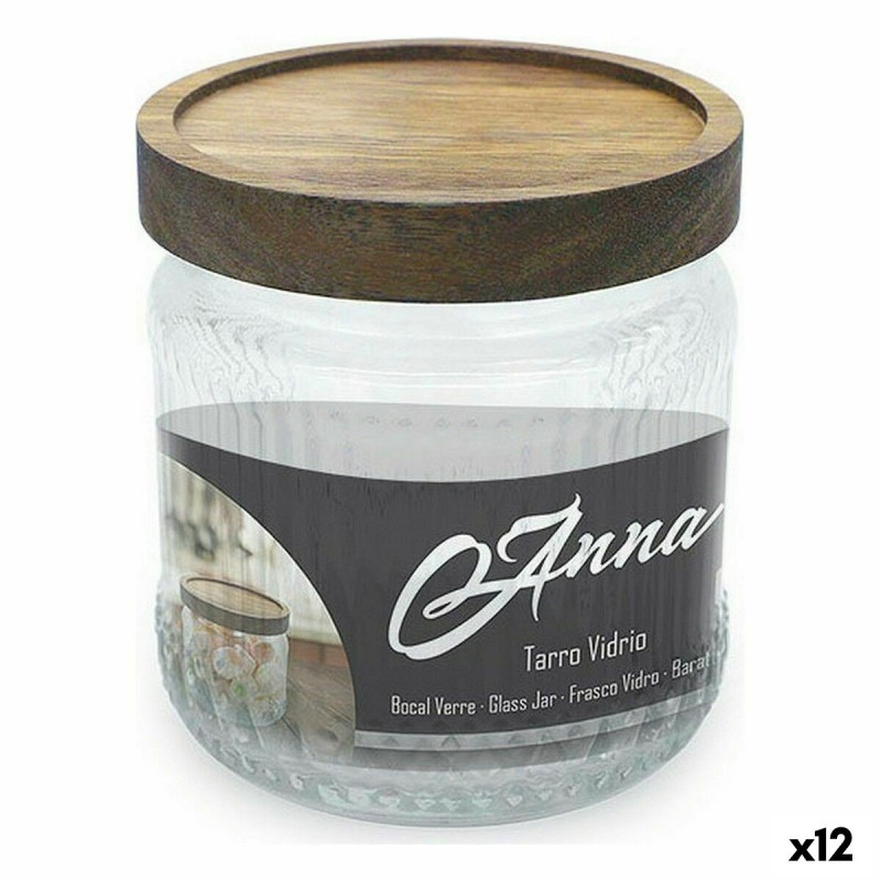 Glass Jar La Mediterránea Anna 450 ml 0,45 L (12 Units) |  Lunch bo...