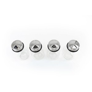 Stainless Steel Spice Rack Quttin 17,8 X 17,8 X 16,3 CM (6 Pieces) ...