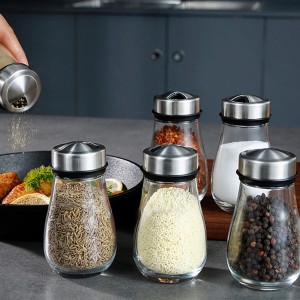 Stainless Steel Spice Rack Quttin 17,8 X 17,8 X 16,3 CM (6 Pieces) ...