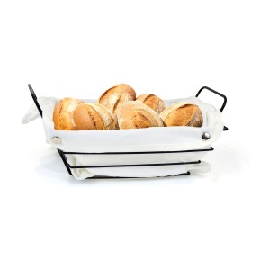 Brotkorb My Bar Weiß Metall rechteckig 29 x 20 x 11,7 cm (12 Stück)...