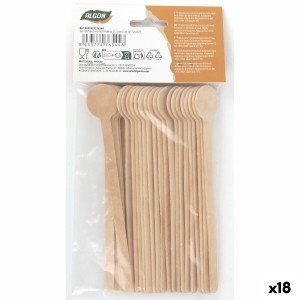 Ensemble de Cuillères Algon Bois 15,2 cm 24 Pièces (18 Unités) |  C...