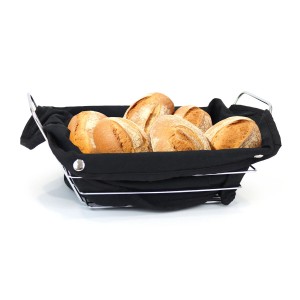 Breadbasket My Bar Black Metal Rectangular 29 x 20 x 11,7 cm (12 Un...