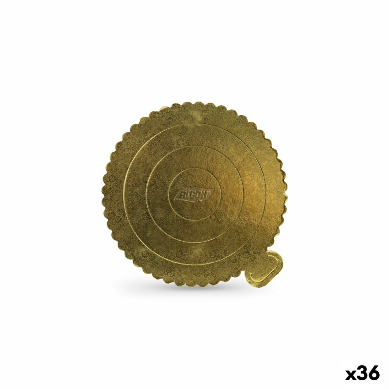 Cake stand Algon Golden 20 x 20 cm (36 Units) |  Plates, platters a...