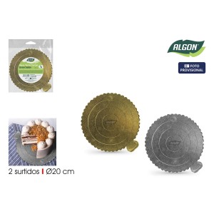 Cake stand Algon Golden 20 x 20 cm (36 Units) |  Plates, platters a...