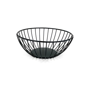 Brotkorb My Bar Schwarz Metall kreisförmig 20 x 8 cm (12 Stück) |  ...