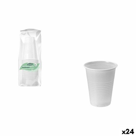 Set of glasses Algon White 220 ml 25 Pieces (24 Units)