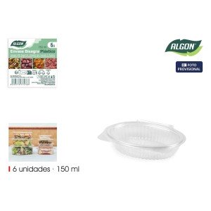 Mehrweg-Lebensmittelschalen Algon OPS 150 ml 14,6 x 11,3 x 3 cm (6 ...