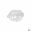 Plateaux alimentaires réutilisables Algon BURGER 13 x 13 x 6,9 cm (...
