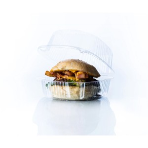 Plateaux alimentaires réutilisables Algon BURGER 13 x 13 x 6,9 cm (...