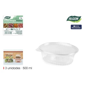 Plateaux alimentaires réutilisables Algon OPS 500 ml 6,5 x 13,3 x 5...