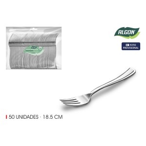 Fork Set Algon 18,5 cm 50 Pieces (12 Units)