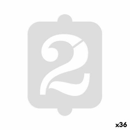 Cake stencil Algon Number 2 36 Units |  Decoration, accessories and...