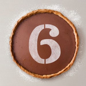 Cake stencil Algon Number 6 36 Units