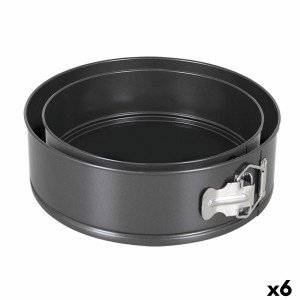 Springform Pan Quttin Black 20 x 6,8+24 x 7 cm 2 Pieces (6 Units) |...