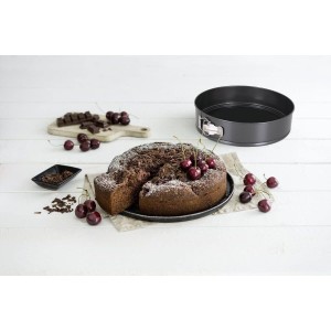 Kuchenspringform Quttin Schwarz 24 x 7+28 x 6,8 cm 2 Stücke (6 Stüc...