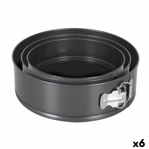 Kuchenspringform Quttin Schwarz 24 x 7+28 x 6,8 cm 3 Stücke (6 Stüc...