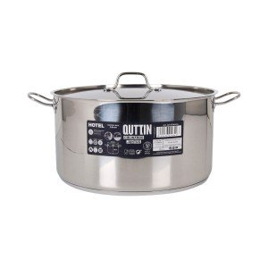 Casserole avec Couvercle Quttin ø 34 x 18 cm (2 Unités) |  Poêles e...