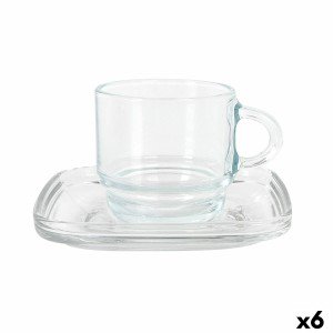 Jeu de 6 tasses avec plat LAV Cozy 90 ml (6 Unités) |  Tasses et th...