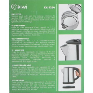 Wasserkocher Kiwi Stahl 1800 W 1,7 L (4 Stück) |  Wasserkocher   | ...