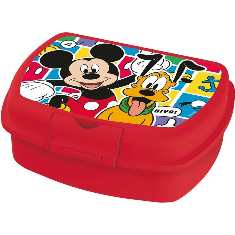 Lunchbox Mickey Mouse CZ11370 Red Plastic