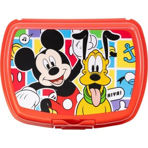 Lunchbox Mickey Mouse CZ11370 Red Plastic