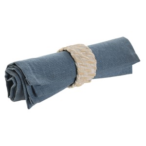 Serviettenring Home ESPRIT Weiß natürlich Bambus Rattan 5 x 5 x 3 c...