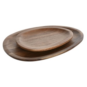 Service de vaisselle Home ESPRIT Naturel Bois d'acacia 26 x 18 x 1,...