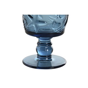 Set of cups Home ESPRIT Blue Crystal 345 ml (6 Units) |  Glasses, c...