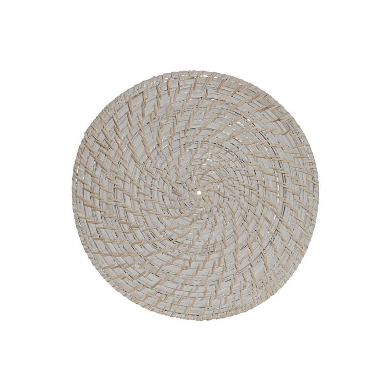 Untersetzer Home ESPRIT Weiß natürlich Bambus Rattan 34 x 34 x 1,5 ...