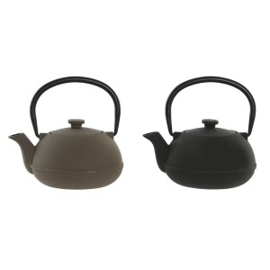 Teekanne Home ESPRIT Schwarz Beige Edelstahl Eisen 300 ml (2 Stück)...